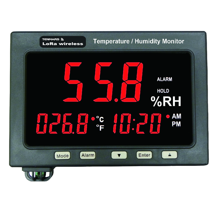 Lora led temperature humidity monitor datalogger tm-185lr