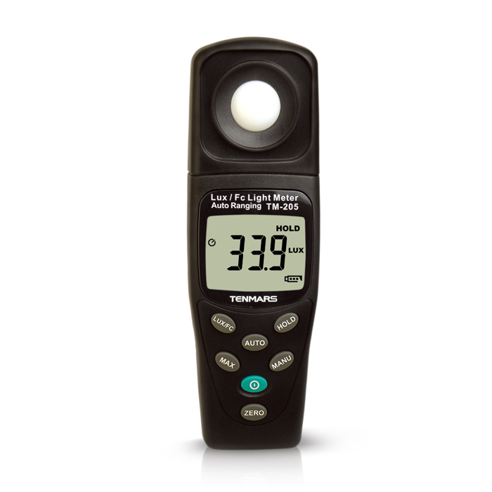 Auto ranging light meter tm-205