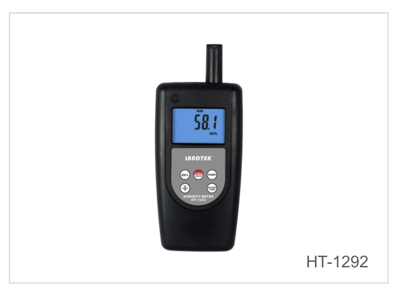 เครื่องวัดความชื้นและเครื่องวัดจุดน้ำค้าง รุ่น ht-1292 