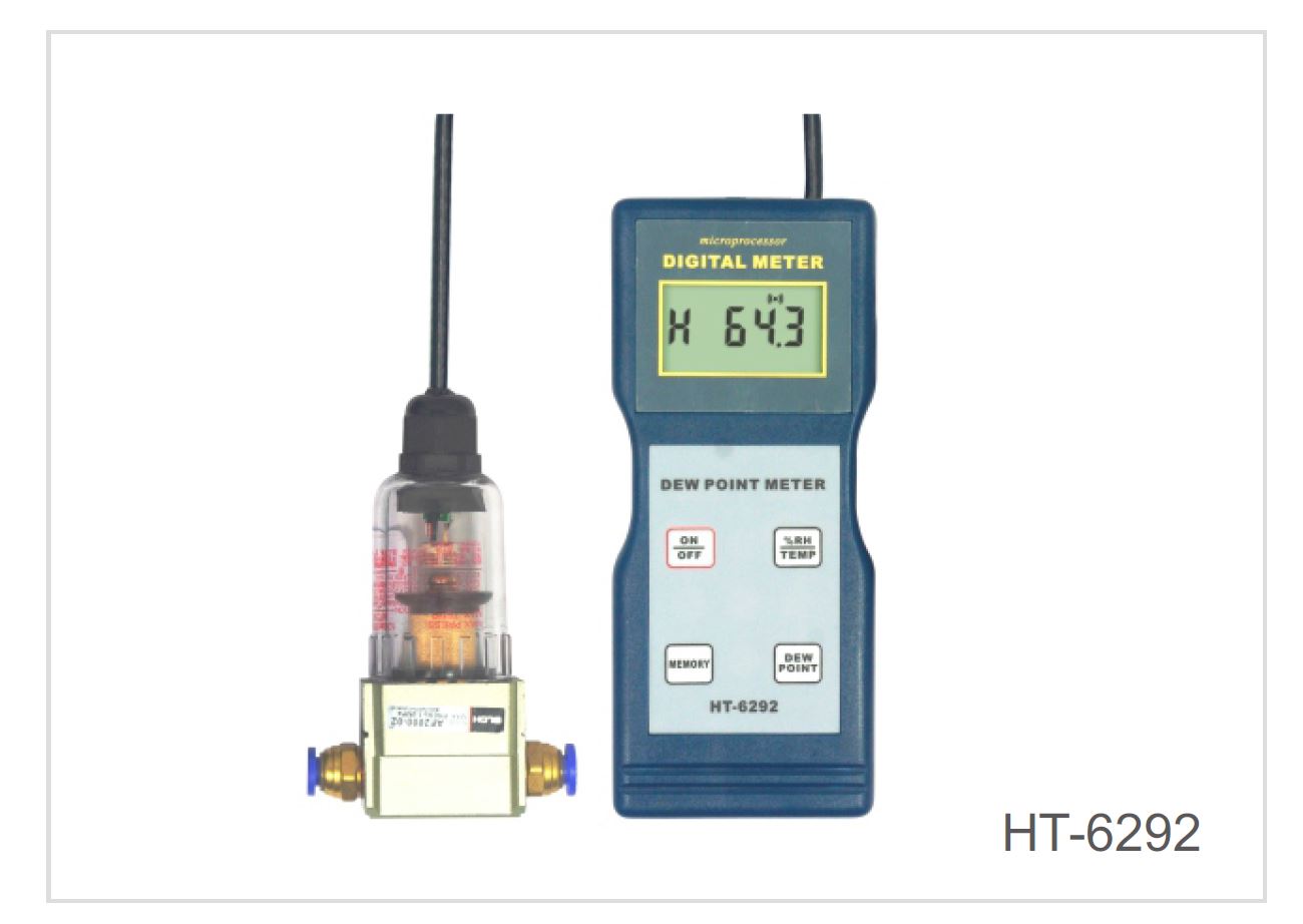 เครื่องวัดความชื้นและเครื่องวัดจุดน้ำค้าง รุ่น ht-6290