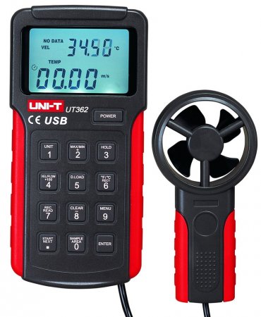 เครื่องวัดความเร็วลม รุ่น ut362