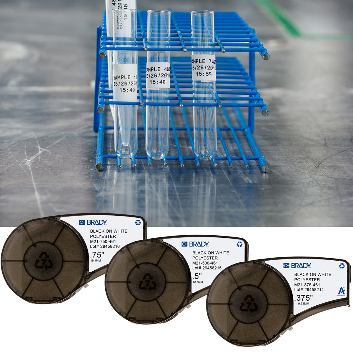 ลาเบลทนสภาพอากาศเบรดี้ Brady labels extreme temperature resistant