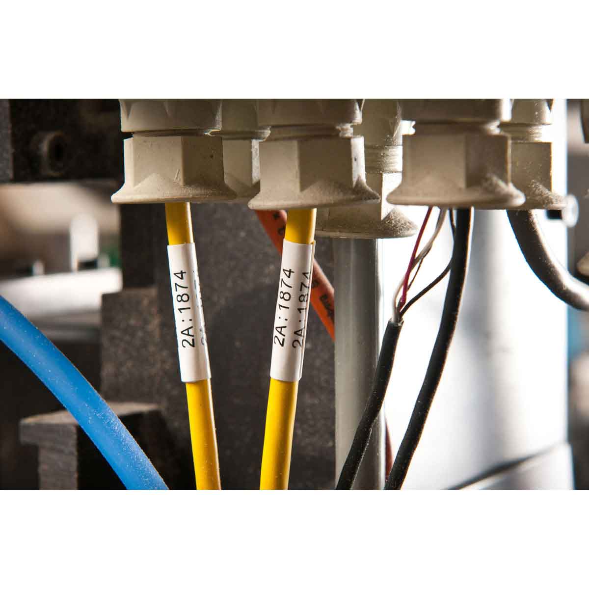 ลาเบลมาร์คสายไฟ Brady high temp pvdf 0 gauge to 0.95 diameter wire marking label