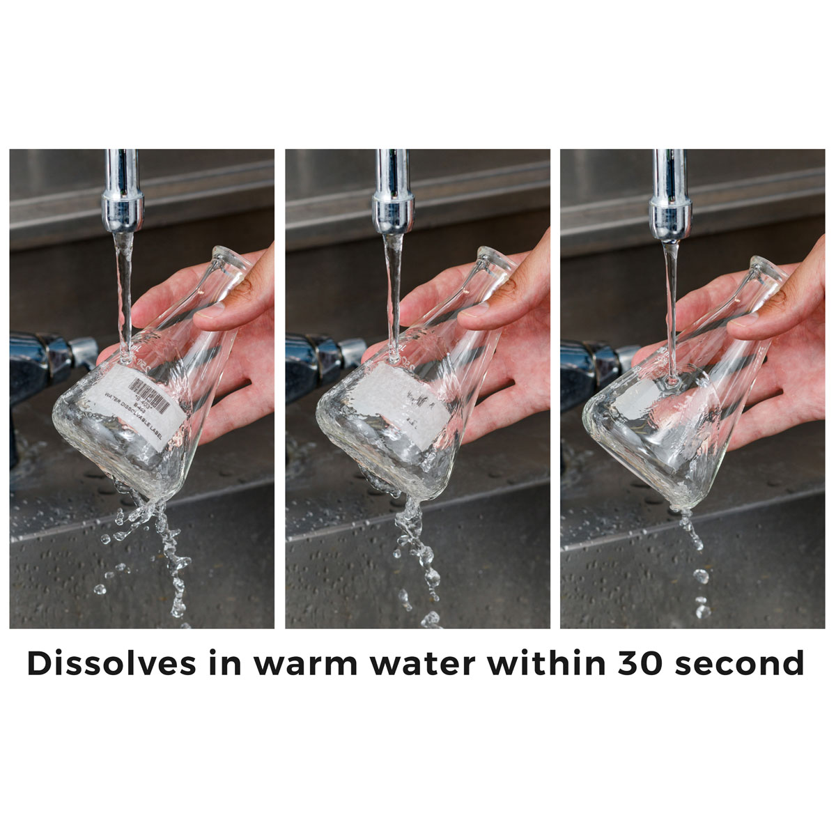Brady continuous water dissolvable paper labels