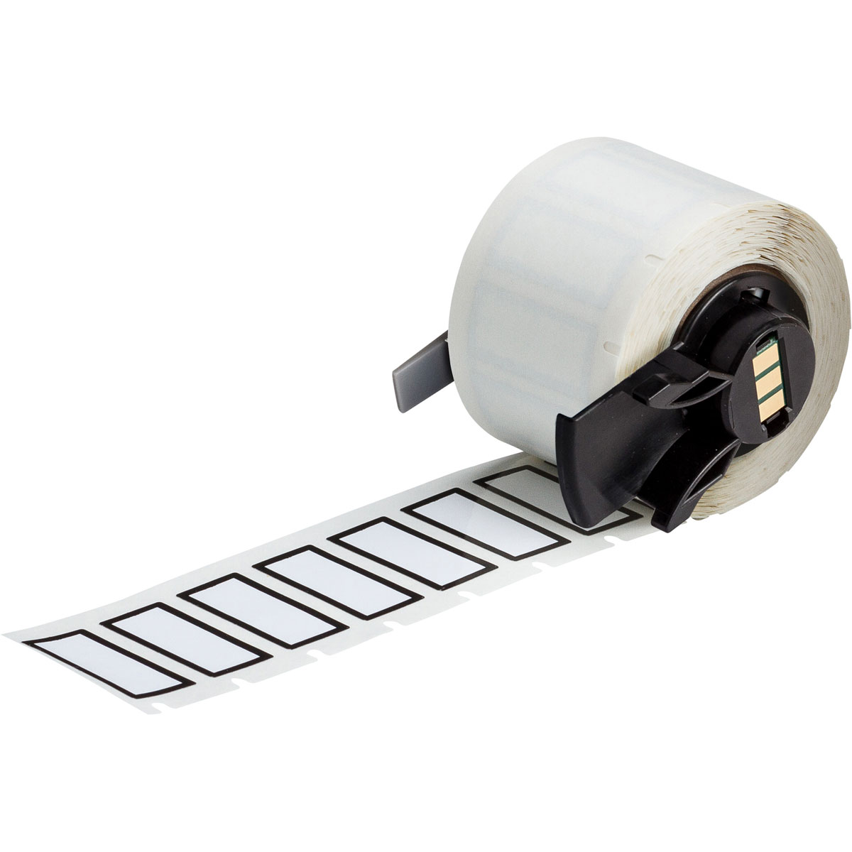 Brady aggressive polyester black border labels