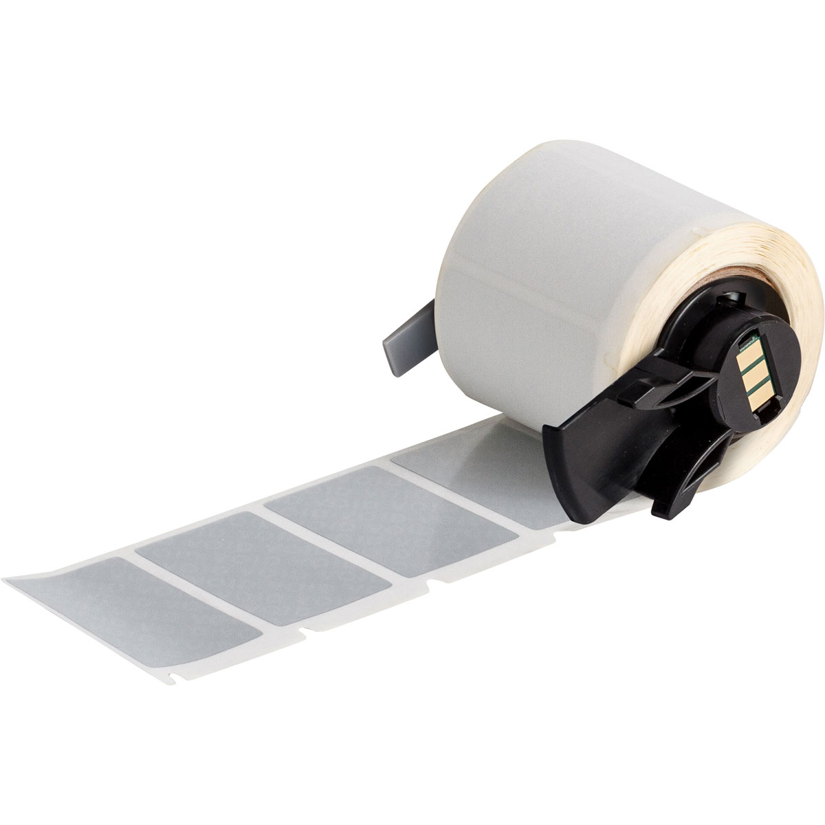 ลาเบลเบรดี้เมทัลไลท์โพลีเอสเตอร์ Brady void indicating metallized polyester labels