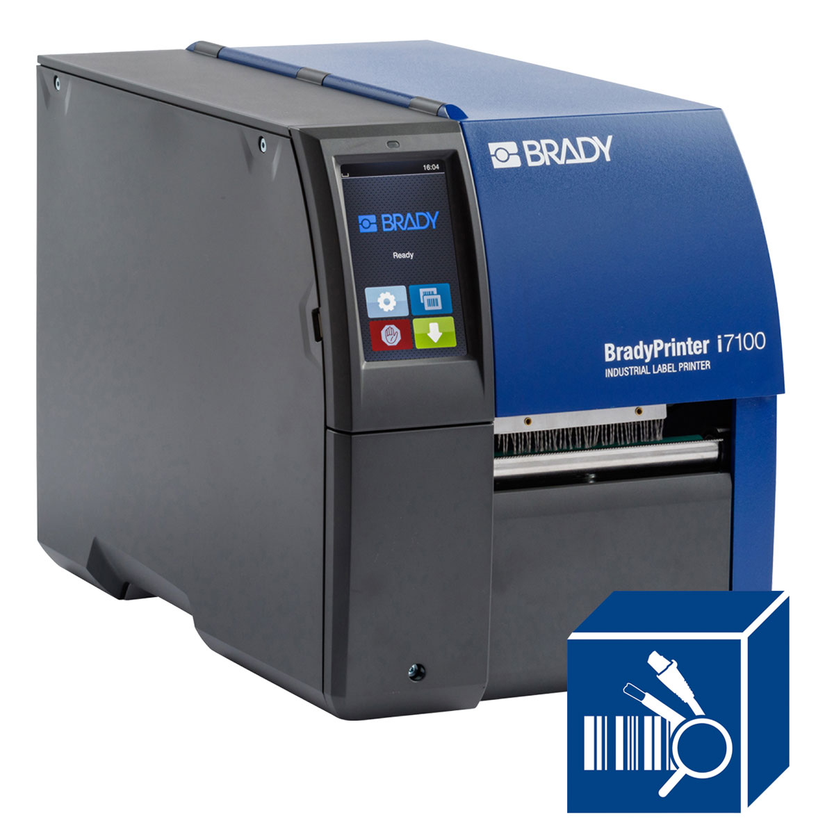 เครื่องพิมพ์ลาเบลอุตสาหกรรม Brady printer i7100 600dpi industrial label printer with product and wire id software suite