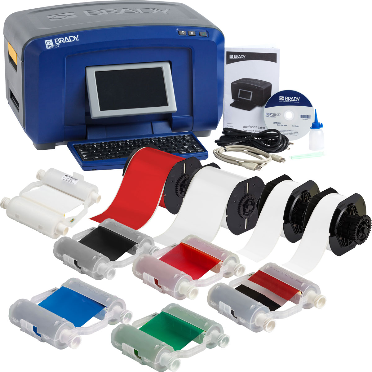 เครื่องพิมพ์ลาเบลสี Brady bbp37 multicolor label and printer kit