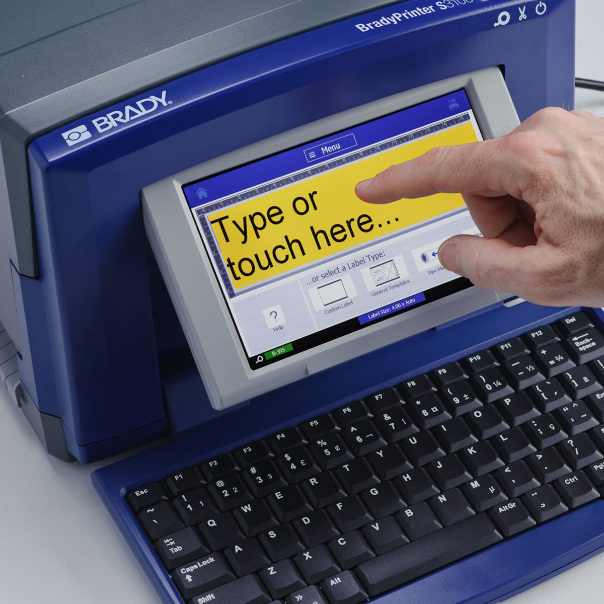 เครื่องพิมพ์ลาเบล Brady printer s3100 header label printer kit