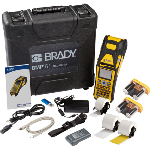 เครื่องปริ้นเบรดี้ Brady bmp61 label printer with outdoor material kit