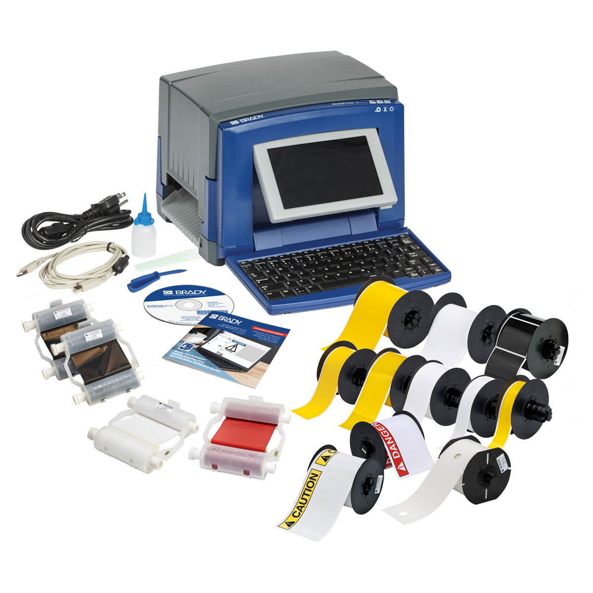 เครื่องพิมพ์ลาเบลพร้อมซอฟแวร์ rady printer s3100 printer with workstation safety and facility id software suite