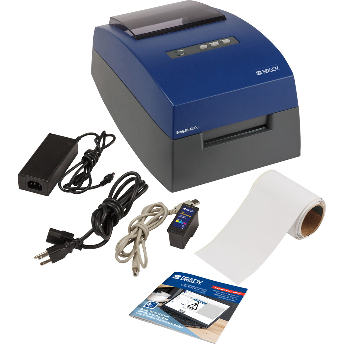 เครื่องพิมพ์ลาเบลสี Brady jet j2000 color label printer with safety and facility id software suite