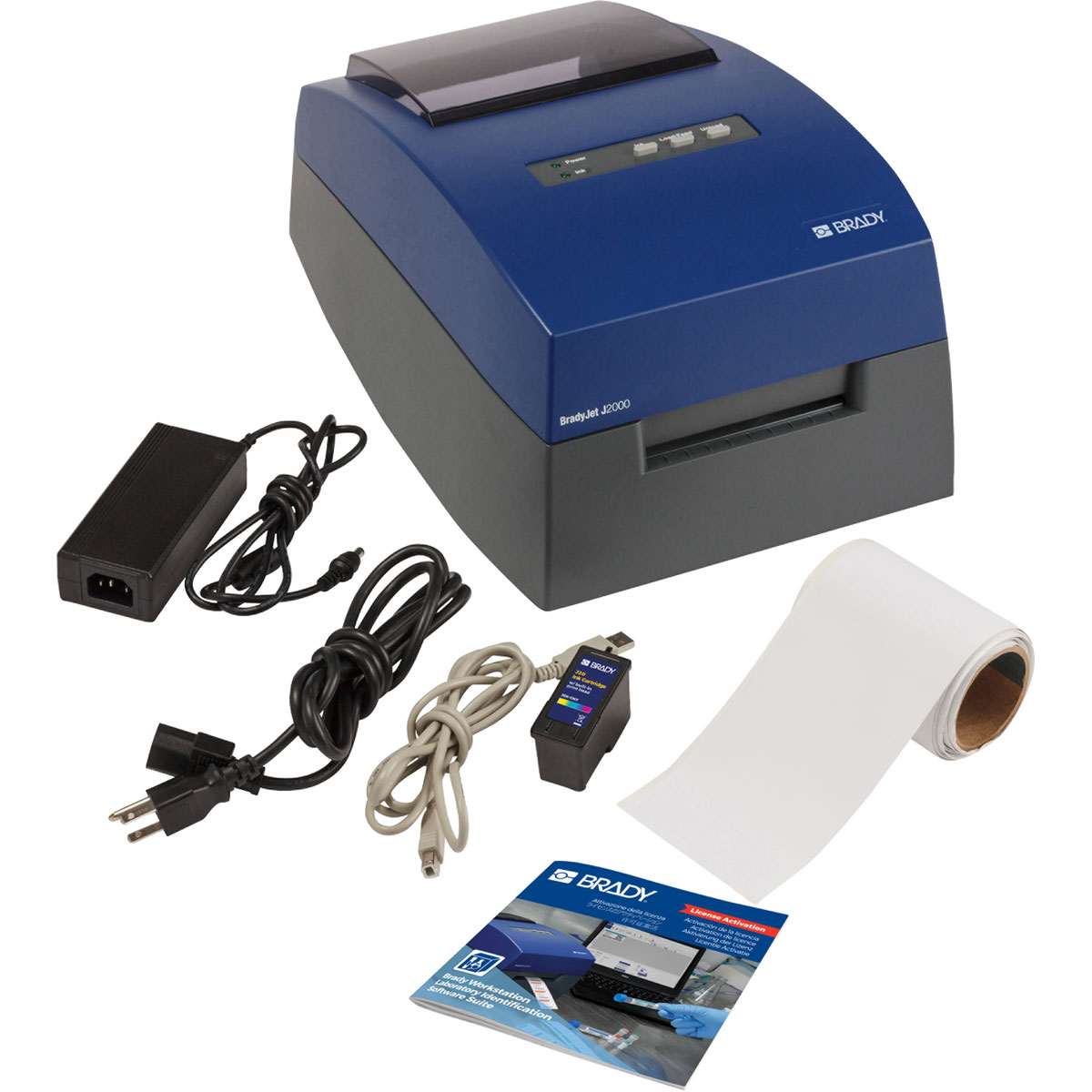 เครื่องพิมพ์สีพร้อมแลปซอฟแวร์ Brady jet j2000 color label printer with lab software suite