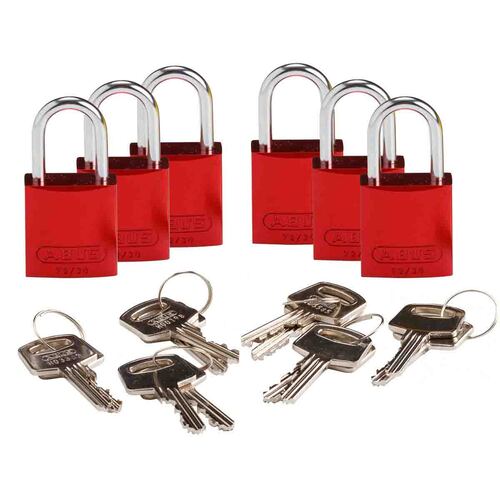 กุญแจอลูมิเนียมเบรดี้ขนาดเล็ก Brady compact aluminum lockout padlocks