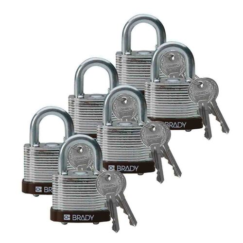 กุญแจเหล็กเบรดี้ Brady steel lockout padlocks