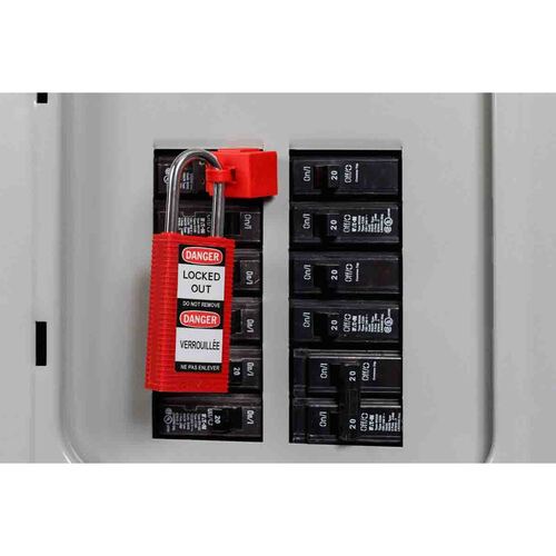 กุญแจไนลอนเบรดี้แบบยาว Brady long body nylon lockout padlocks
