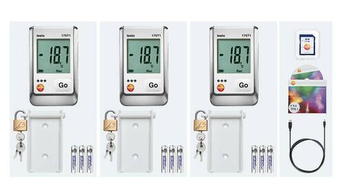 เครื่องวัดและบันทึกอุณหภูมิ testo-175T1 set