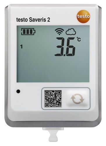 เครื่องวัดอุณหภูมิแบบบันทึกข้อมูล wifi พร้อมจอแสดงผลและหัววัดอุณหภูมิ NTC Saveris 2-T1