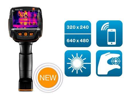 เครื่องถ่ายภาพความร้อน เครื่องวัดอุณหภูมิ testo-883