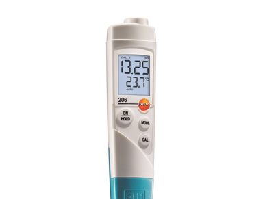 เครื่องวัดค่ากรด-ด่างและอุณหภูมิ testo-206-pH1