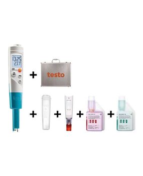ชุดเครื่องวัดค่ากรด-ด่างและอุณหภูมิ testo-206-pH1 set