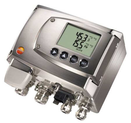 เครื่องวัดความดันอากาศแบบส่งสัญญาณความดันแตกต่าง testo-6381