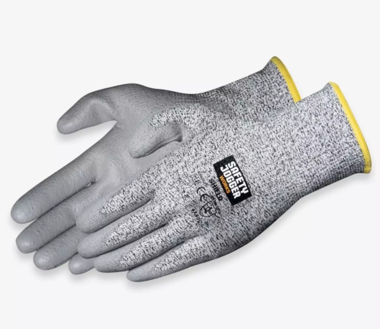 ถุงมือเซฟตี้ Safety jogger gloves shield 4x43c