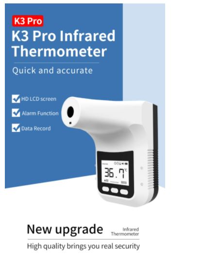 เครื่องวัดอุณหภูมิร่างกายเเบบติดผนัง K3 Pro