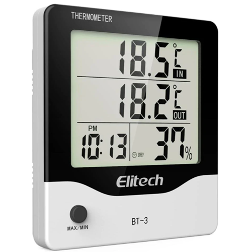 เครื่องวัดอุณหภูมิความชื้นแบบดิจิตอล Elitech BT-3 LCD