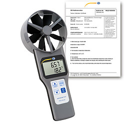 เครื่องวัดความเร็วลมแบบมัลติฟังก์ชั่น PCE-VA 20-ICA 