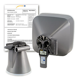 เครื่องวัดความเร็วลมพร้อมฮูด Flow PCE-VA 20-SET-ICA