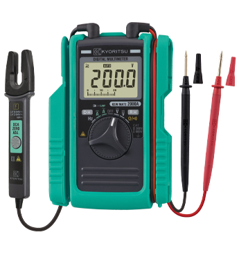 เครื่องมัลติมิเตอร์แบบดิจิตอลพร้อมแคลมป์เซนเซอร์ AC/DC 2000A