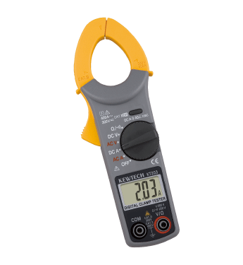 เครื่องแคลมป์มิเตอร์ดิจิตอล AC/DC KT 203