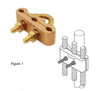 Rod or Pipe to Three Cable Clamp