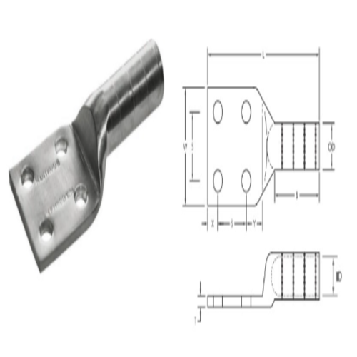 Copper Lugs 4 - Hole Copper Lugs
