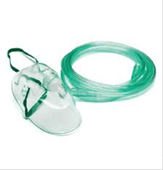      หน้ากากให้ ออกซิเจน สำหรับผู้ใหญ่ Oxygen mask 
