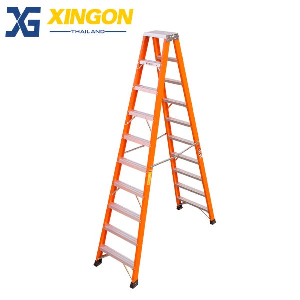 บันไดไฟเบอร์กลาสทรงเอขึ้นลง2ทาง10ฟุต XG107A10