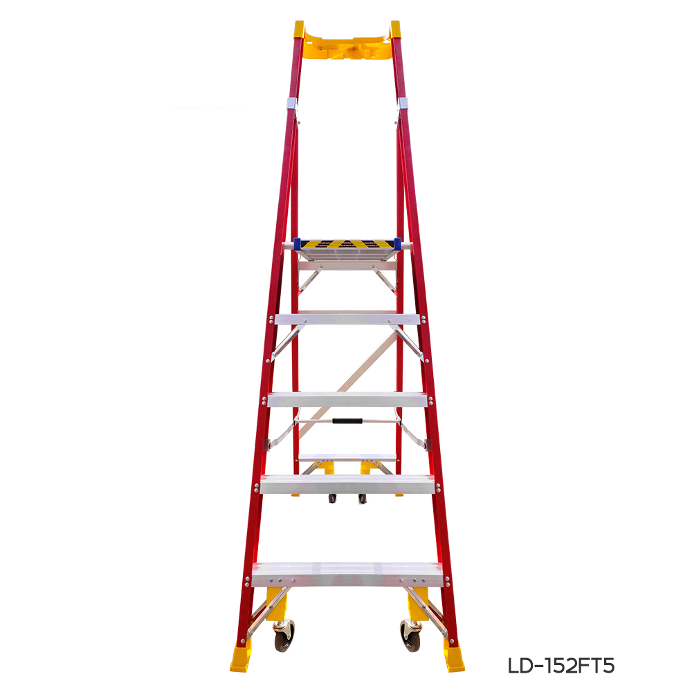 บันไดไฟเบอร์กลาสแพลตฟอร์ม10ฟุต LD 152FT10