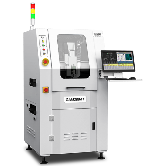 เครื่องตัดบอร์ดอิเล็กทรอนิกส์ Model GAM 300AT Carrier flowing back in-line PCB Router Machine
