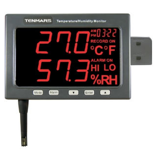 เครื่องวัดอุณหภูมิและความชื้นแบบจอ LED รุ่น TM-185