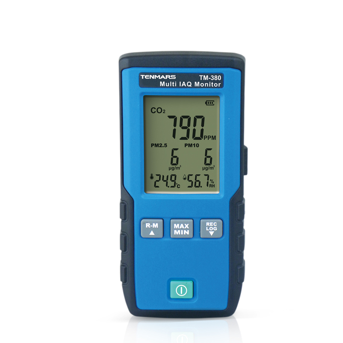 เครื่องวัดก๊าซคาร์บอนไดออกไซด์ CO2 ฝุ่น PM2.5 PM10 TENMARS TM-380