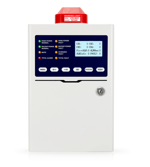 Bosean BH-KZ101 แผงควบคุมสัญญาณเตือนก๊าซแบบตั้งอยู่กับที่ (fixed gas control panel) 